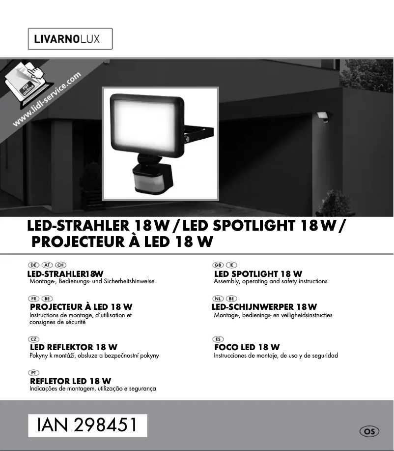 Image de la première page du manuel de l'appareil HG03847