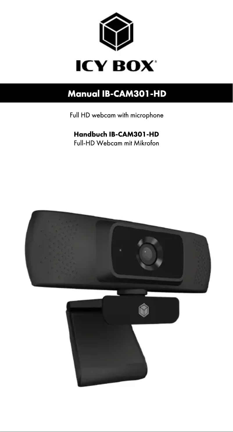 Image de la première page du manuel de l'appareil IB-CAM301-HD