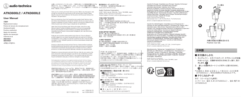 Image de la première page du manuel de l'appareil ATN3600LE