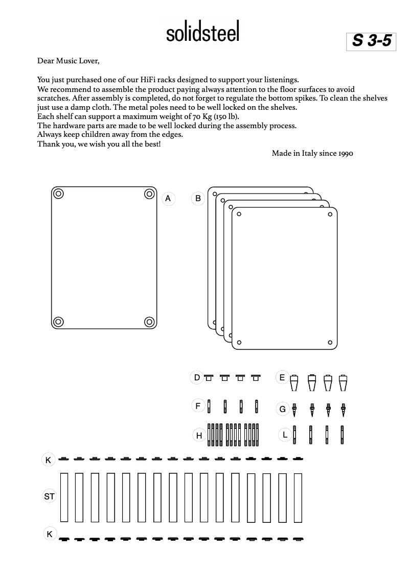 Page n°1 - Manuel utilisateur Solidsteel S3-5
