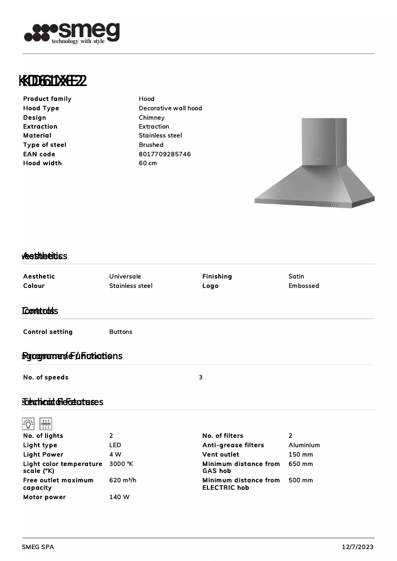 Image de la première page du manuel de l'appareil KD61XE2