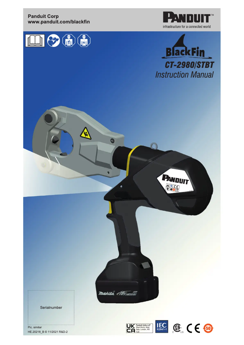 Page n°1 - Manuel utilisateur Panduit CT-2980/STBT