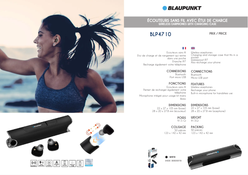 Image de la première page du manuel de l'appareil BLP4710