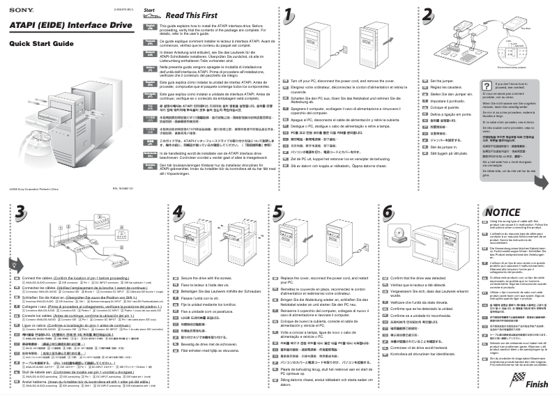 Page n°1 - Manuel utilisateur Sony CDU-5215
