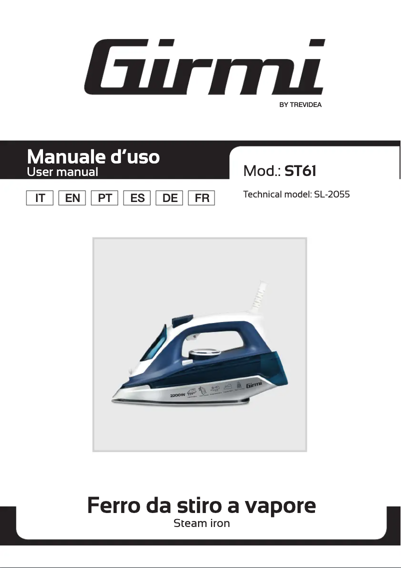 Page n°1 - Manuel utilisateur Girmi ST61