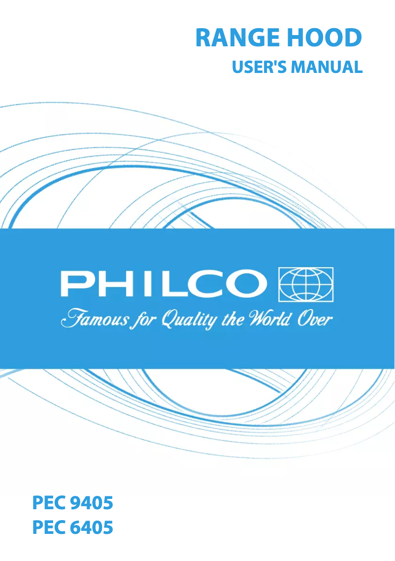 Page n°1 - Manuel utilisateur Philco PEC 6405