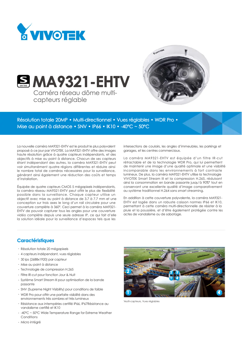 Image de la première page du manuel de l'appareil Panoramic Multi-Sensor MA9322-EHTV