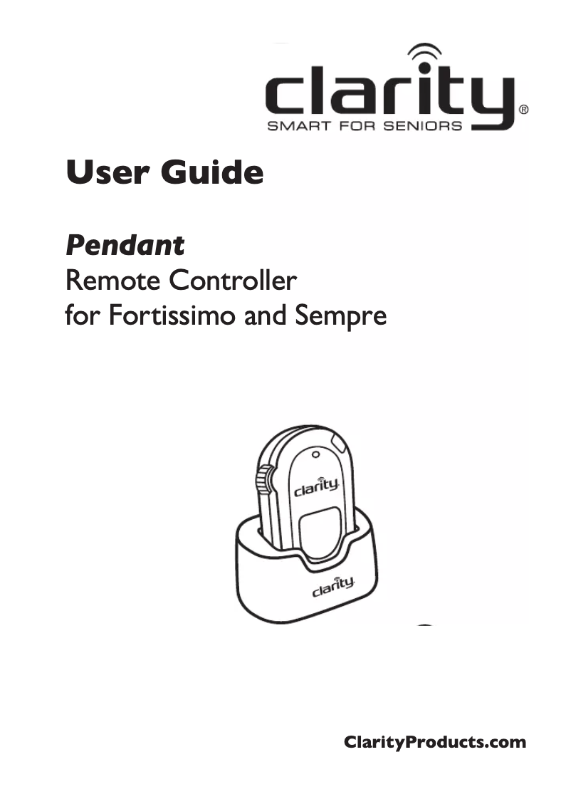 Image de la première page du manuel de l'appareil Pendant