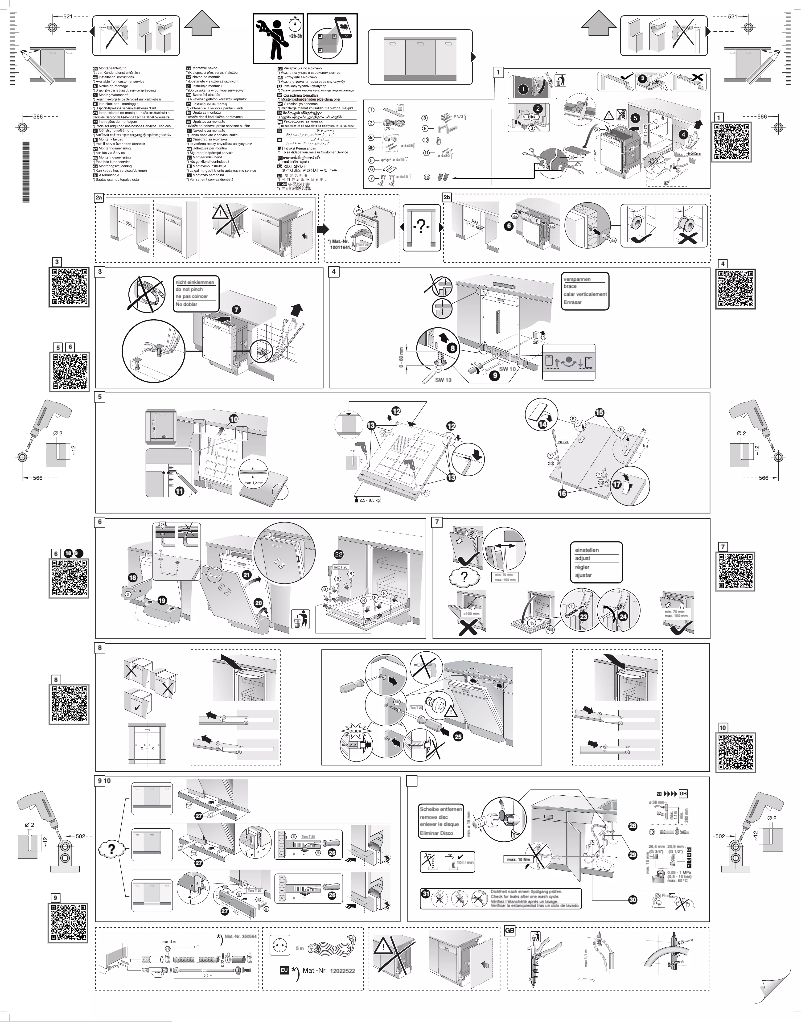 Page 1 de la notice Guide d'installation Siemens SN63EX14VE