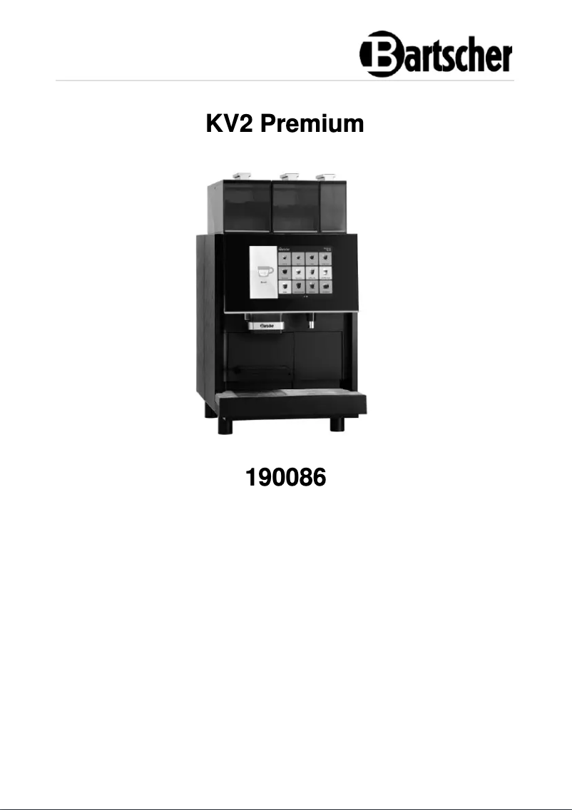 Image de la première page du manuel de l'appareil KV2 Premium