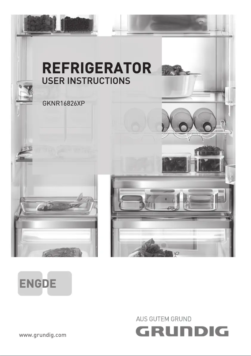 Page n°1 - Manuel utilisateur Grundig GKNR 16826 XP