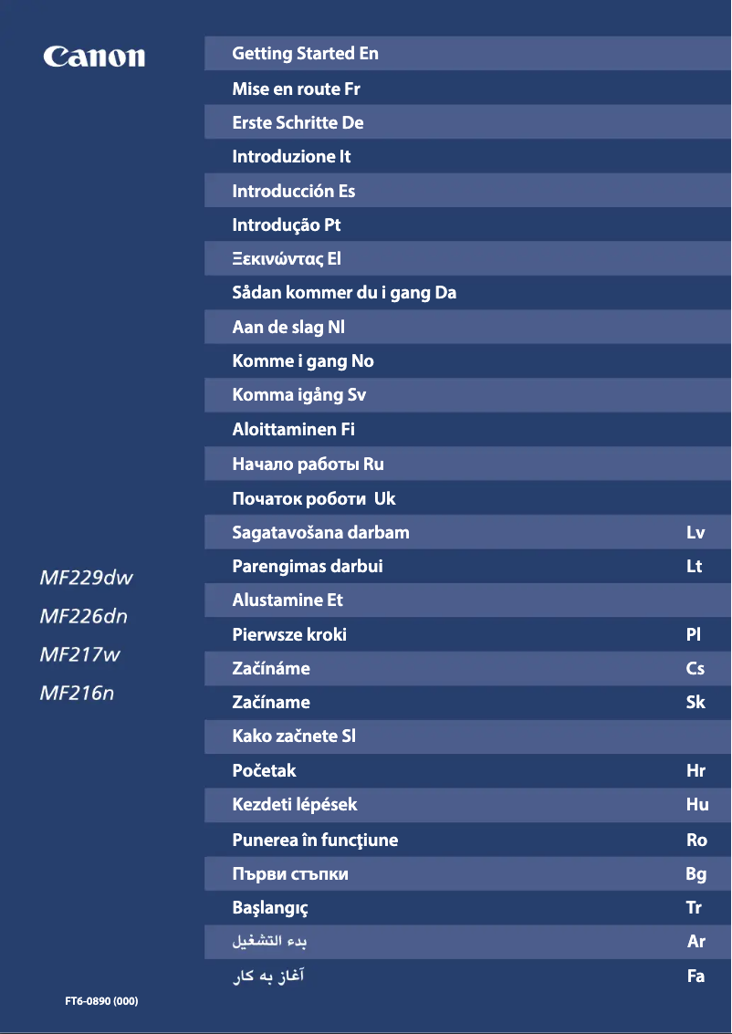 Page 1 de la notice Manuel utilisateur Canon i-SENSYS MF229dw