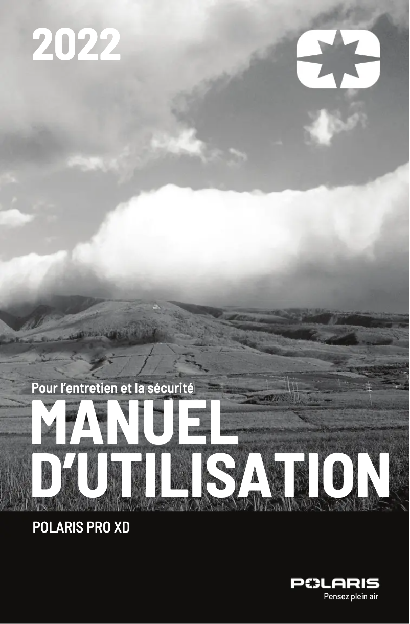 Page 1 de la notice Manuel utilisateur Polaris Pro XD (2022)