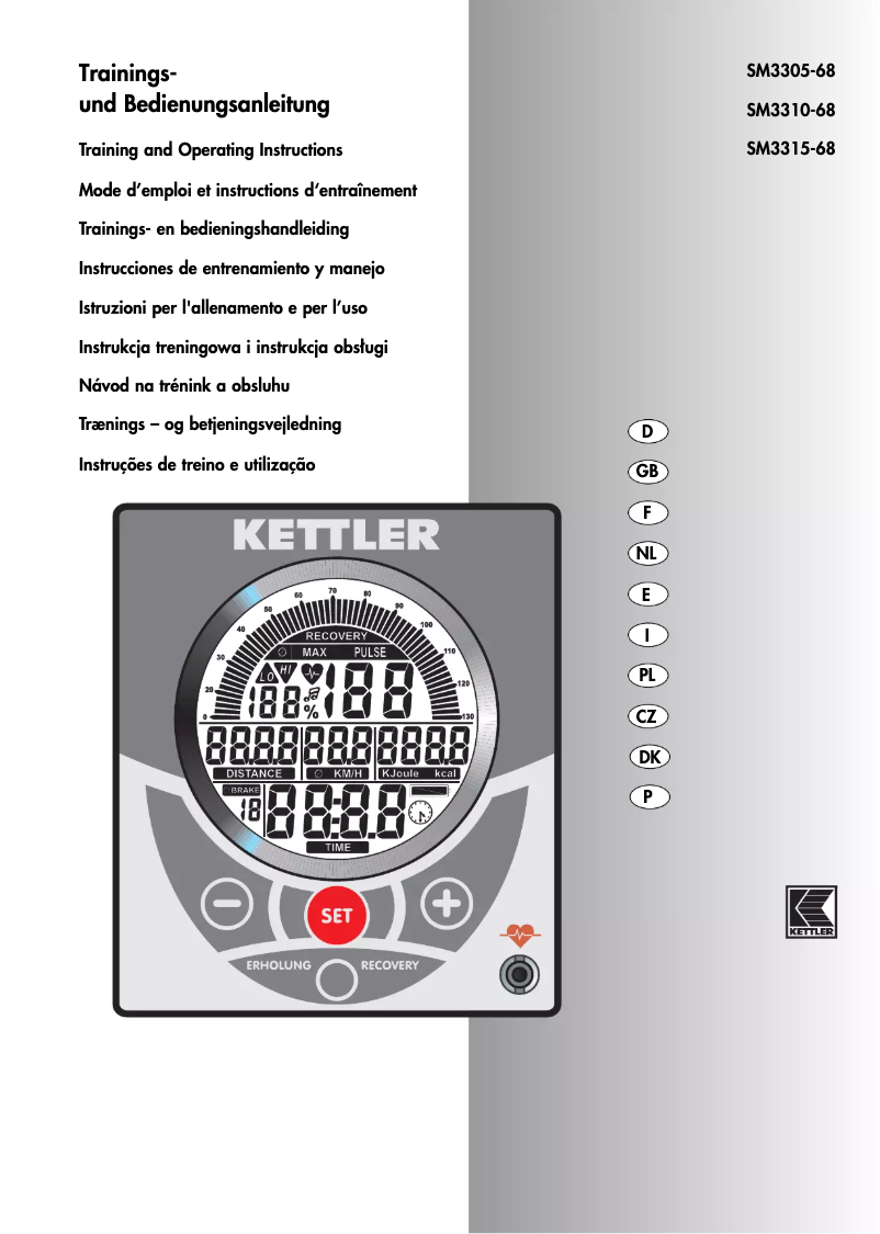 Page 1 de la notice Manuel utilisateur Kettler Vito EXT