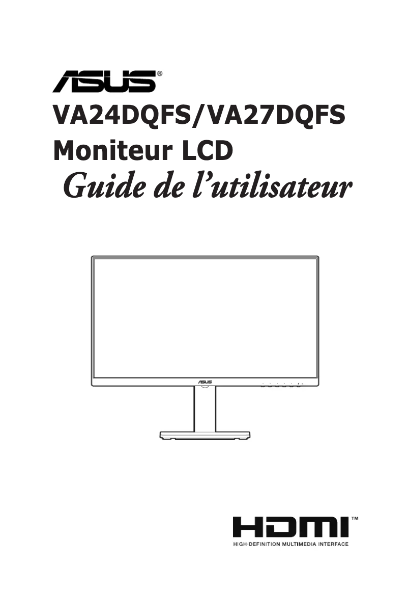 Image de la première page du manuel de l'appareil VA24DQFS