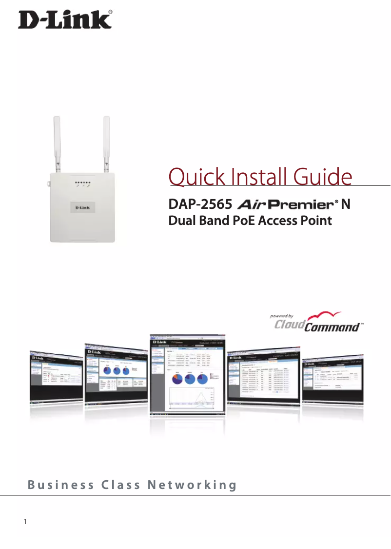 Image de la première page du manuel de l'appareil DAP-2565