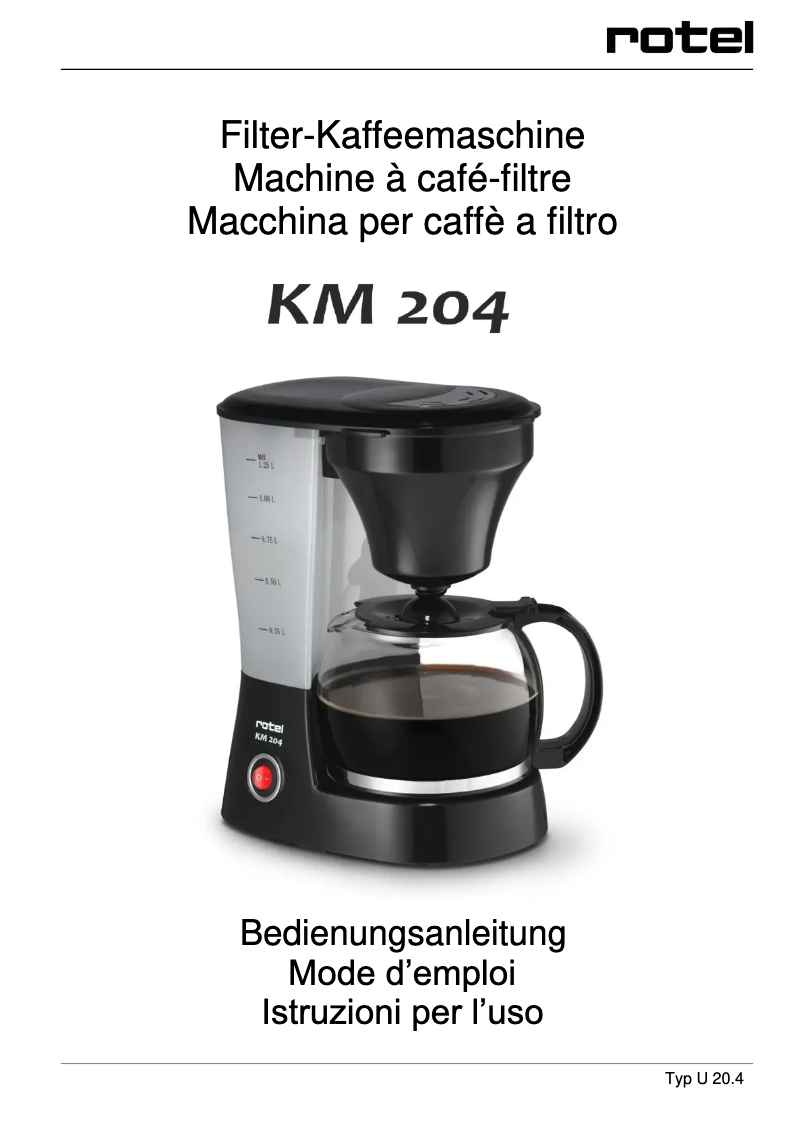 Página 1 del manual Manual de usuario Rotel KM 204