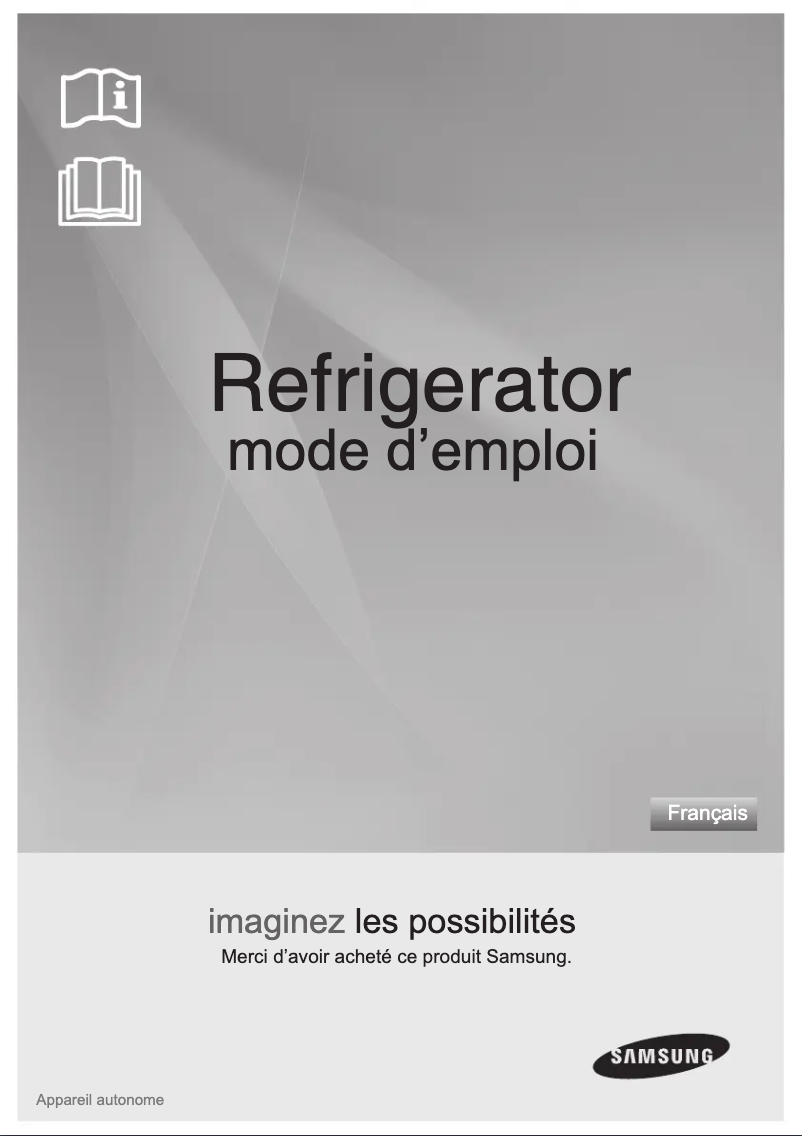 Page 1 de la notice Manuel utilisateur Samsung RA23PTTS