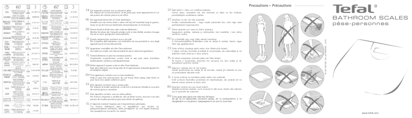 Page 1 de la notice Manuel utilisateur Tefal PP1200V0