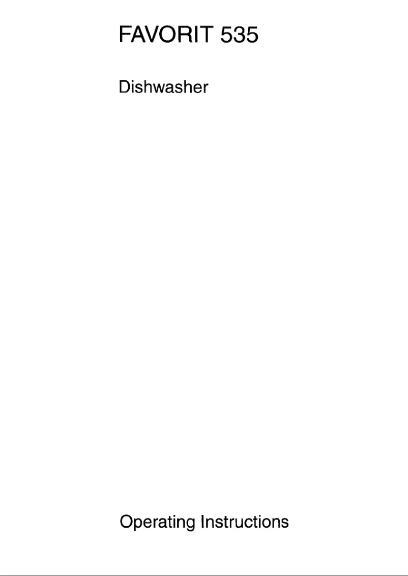 Page 1 de la notice Manuel utilisateur AEG Favorit 535