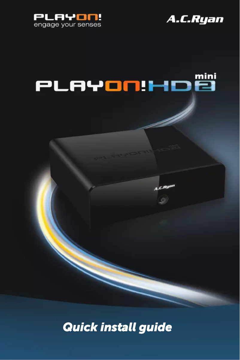 Page n°1 - Manuel utilisateur AC Ryan Playon!HD3 Mini ACR-PV73800
