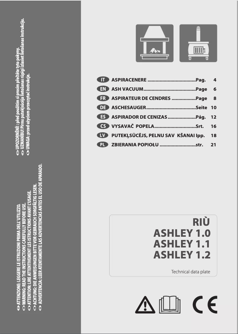 Image de la première page du manuel de l'appareil Ashley 1.2