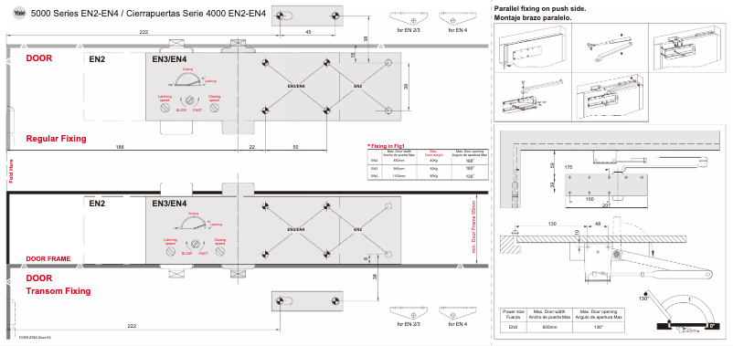 Page 1 de la notice Manuel utilisateur Yale Y5000