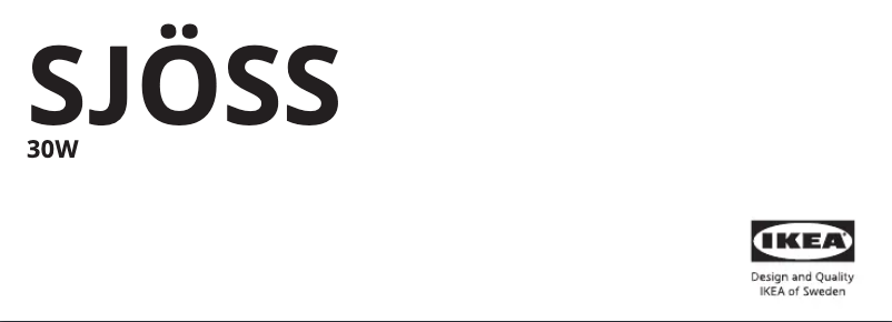 Image de la première page du manuel de l'appareil SJÖSS 005.744.56