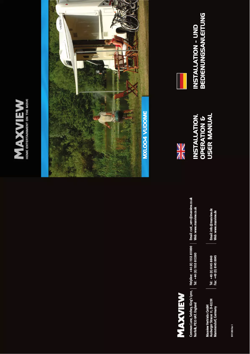Page n°1 - Manuel utilisateur Maxview VuDome MXL004