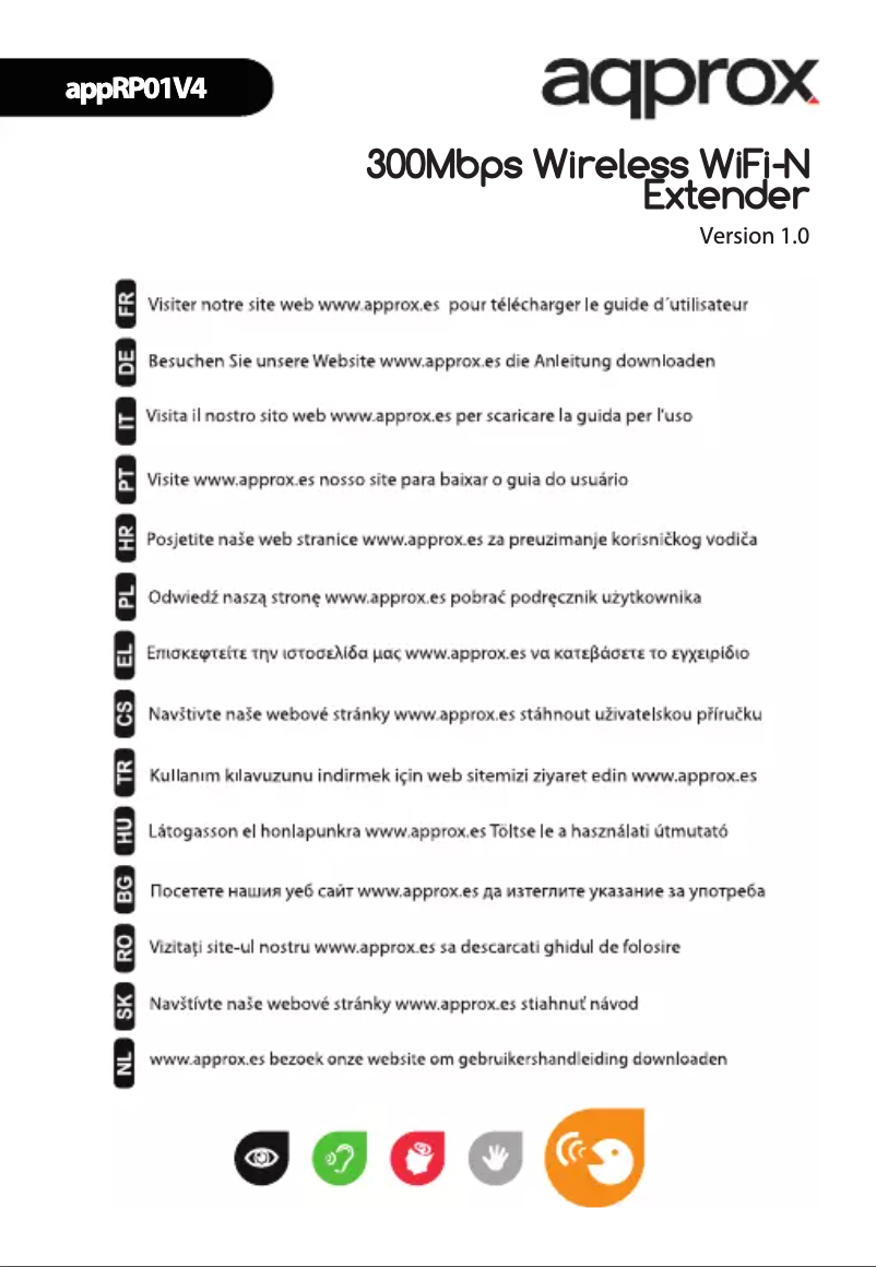 Image de la première page du manuel de l'appareil appRP01V4