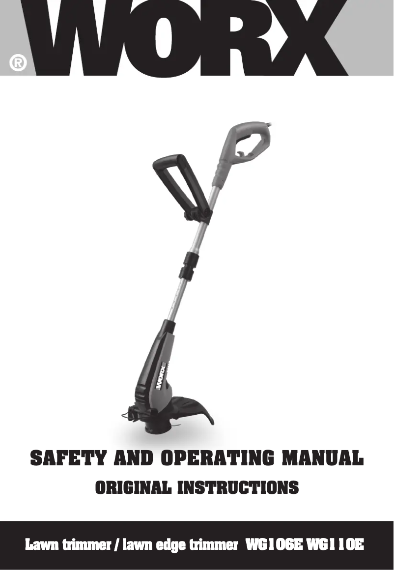 Page 1 de la notice Manuel utilisateur Worx WG106E