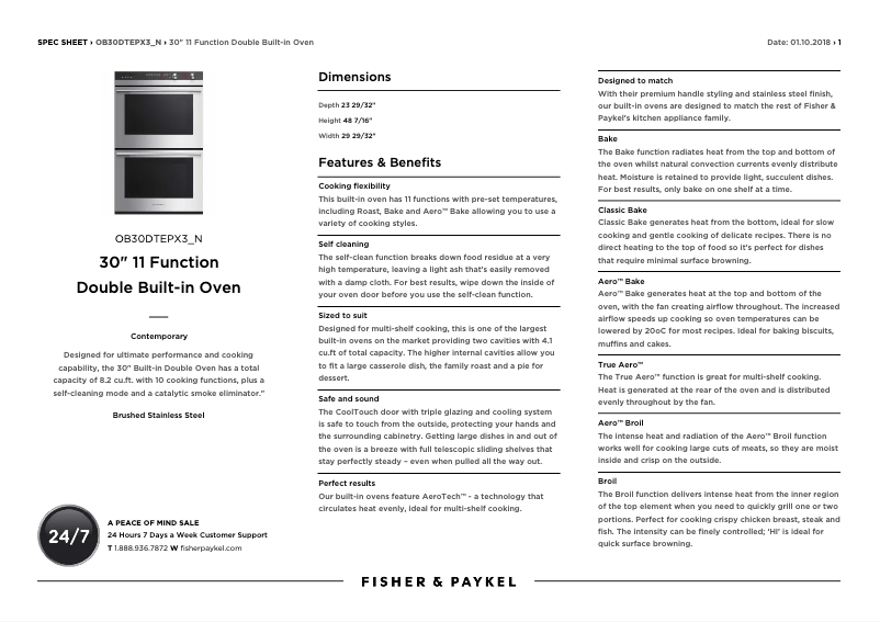 Image de la première page du manuel de l'appareil OB30DTEPX3_N