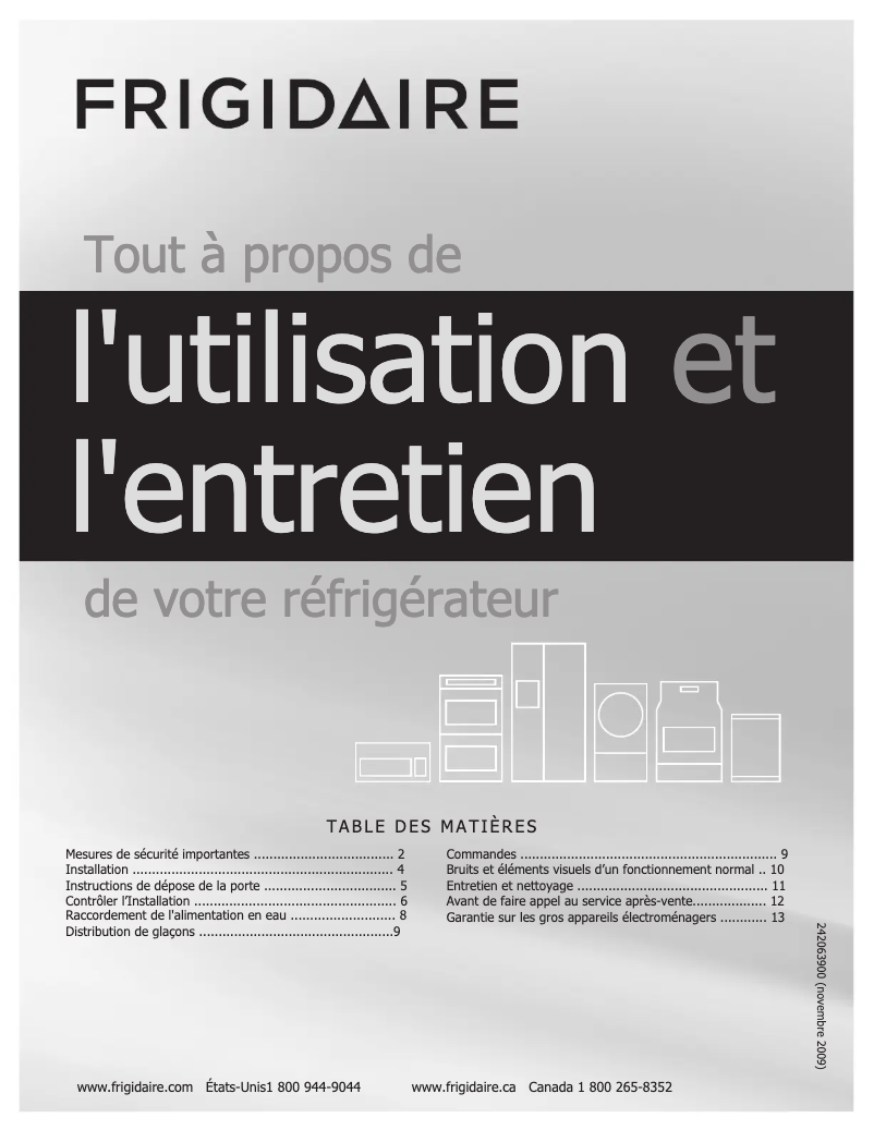 Image de la première page du manuel de l'appareil FFHT2142LK