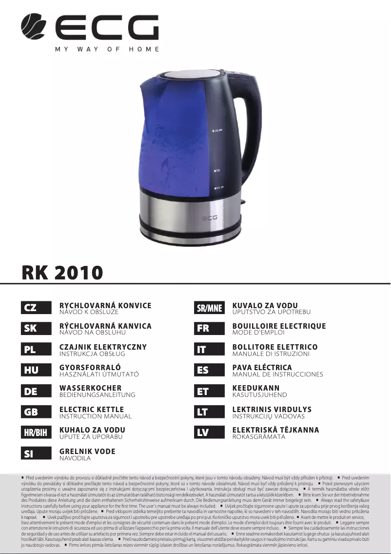 Page n°1 - Manuel utilisateur ECG RK 2010