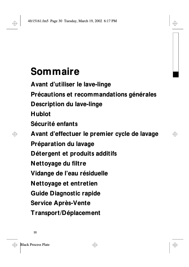 Page 1 de la notice Manuel utilisateur Bauknecht WAK 1400