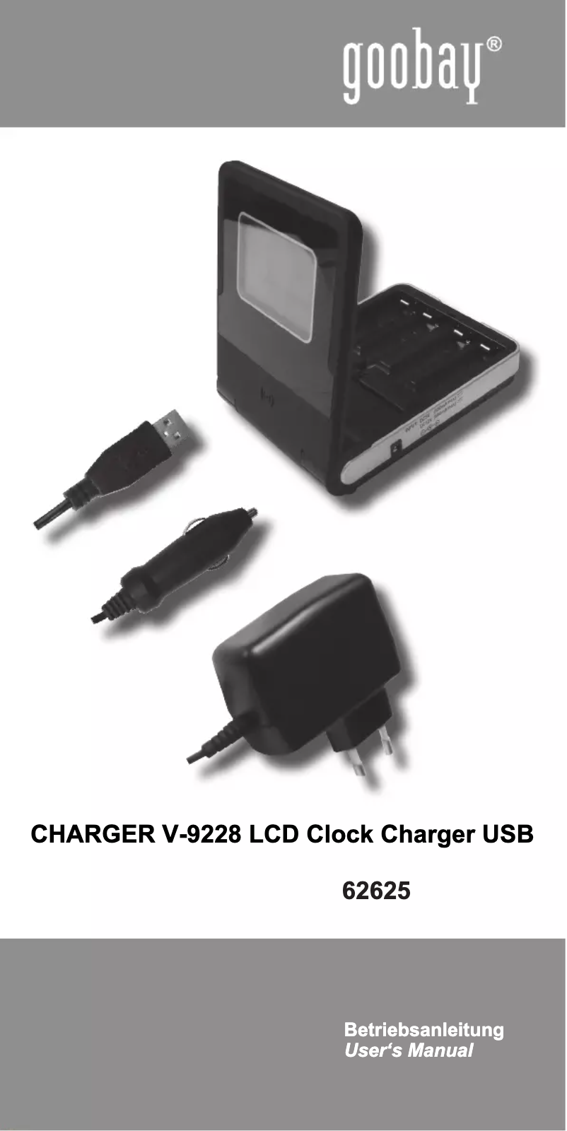 Page 1 de la notice Manuel utilisateur Wentronic 62625