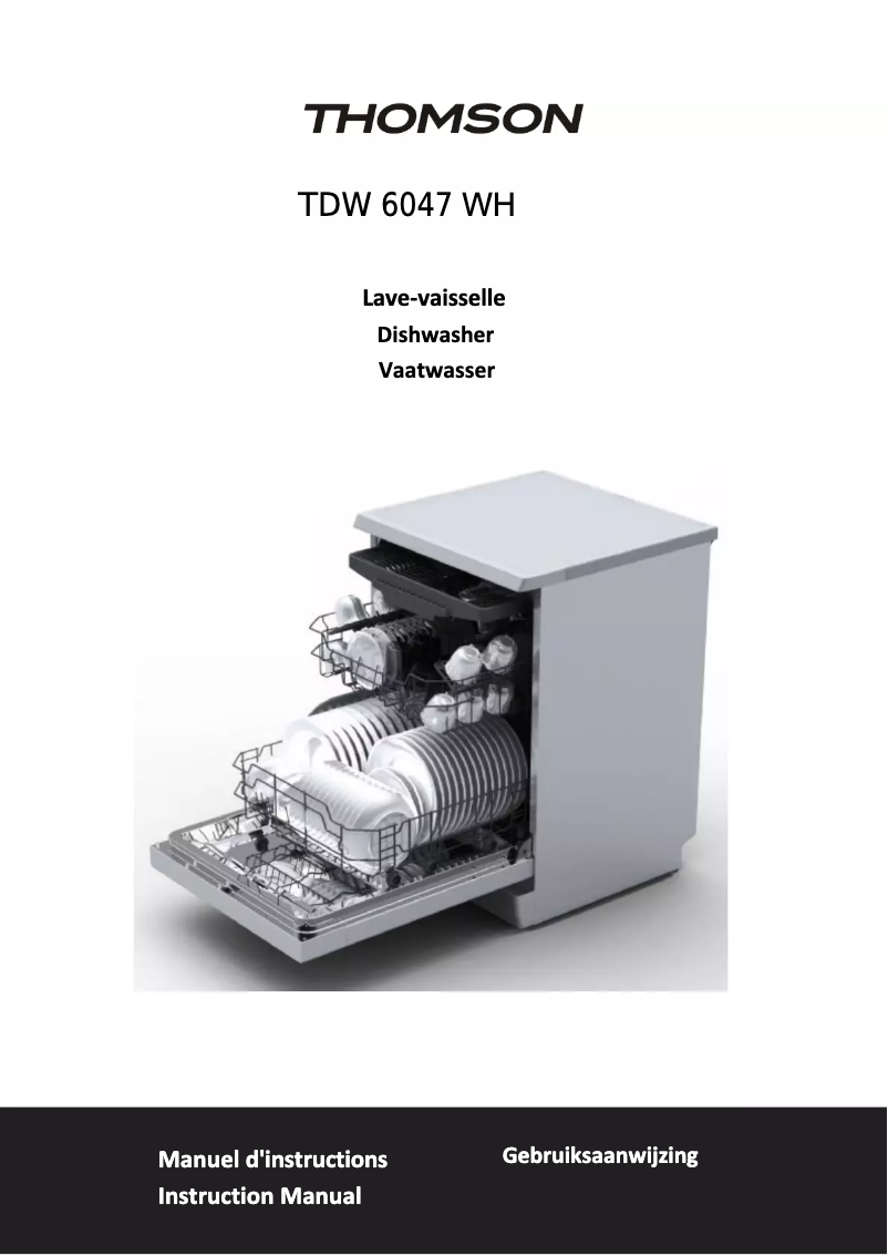 Image de la première page du manuel de l'appareil TDW 6047 WH