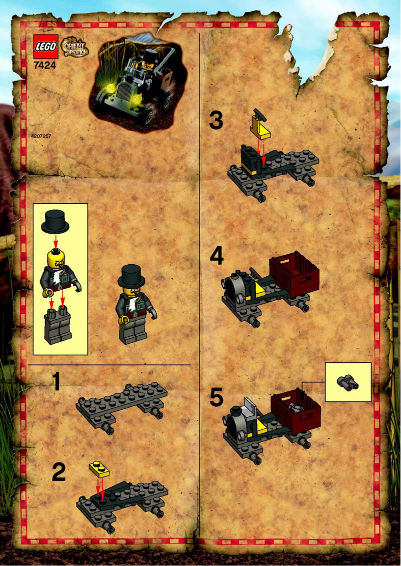 Page n°1 - Manuel utilisateur Lego Adventurers 7424