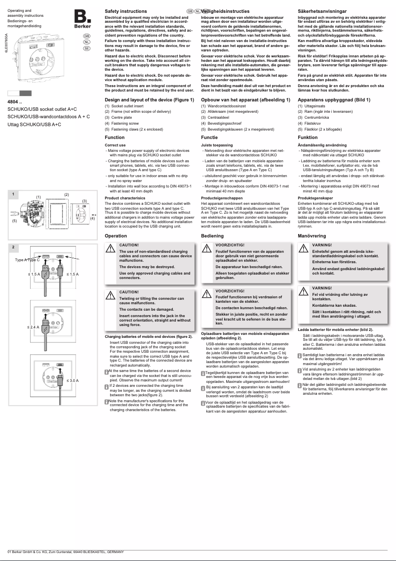 Imagen de la primera página del manual del dispositivo 48047003