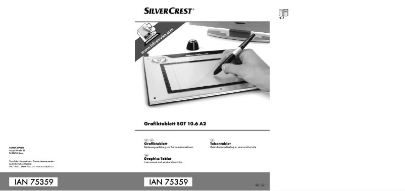 Page n°1 - Manuel utilisateur SilverCrest SGT 10.6 A2