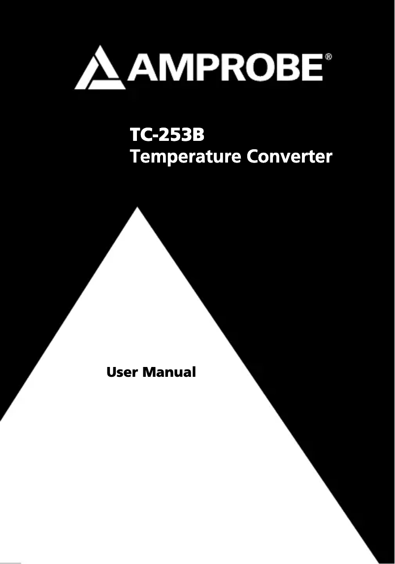 Página 1 del manual Manual de usuario Amprobe TC253B