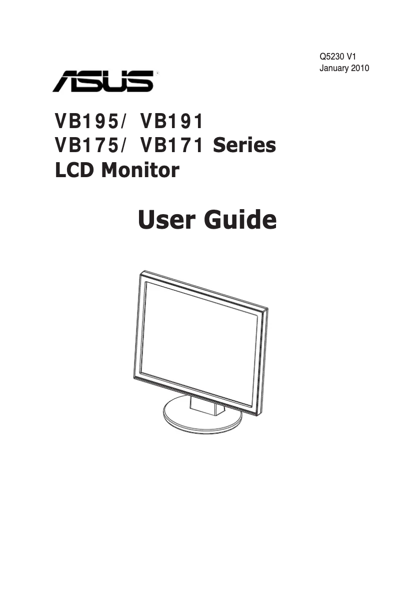 Page n°1 - Manuel utilisateur Asus VB195T