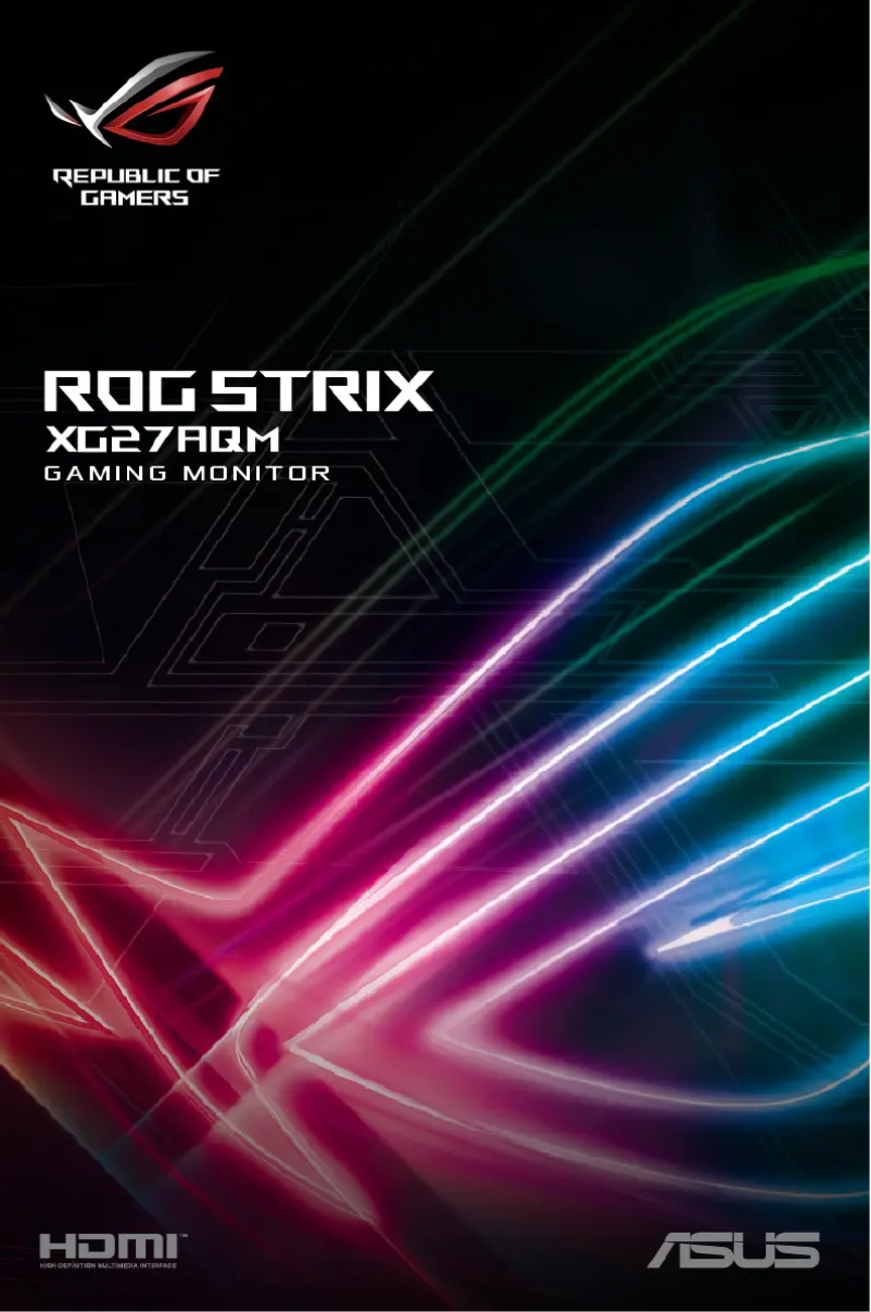 Page n°1 - Manuel utilisateur Asus ROG Strix XG27AQM