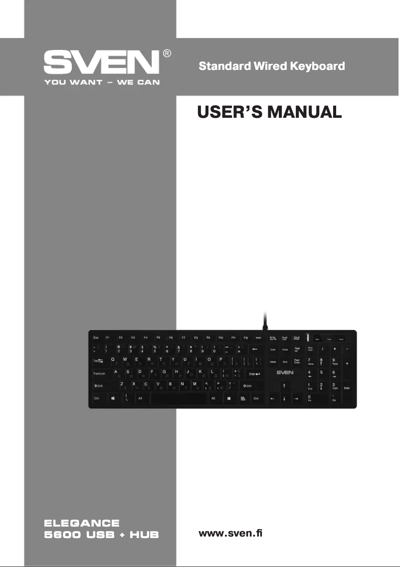 Image de la première page du manuel de l'appareil Elegance 5600