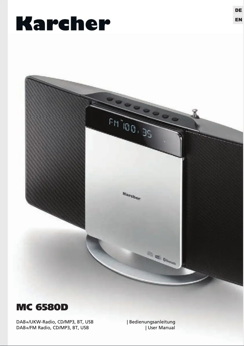 Imagen de la primera página del manual del dispositivo MC 6580D