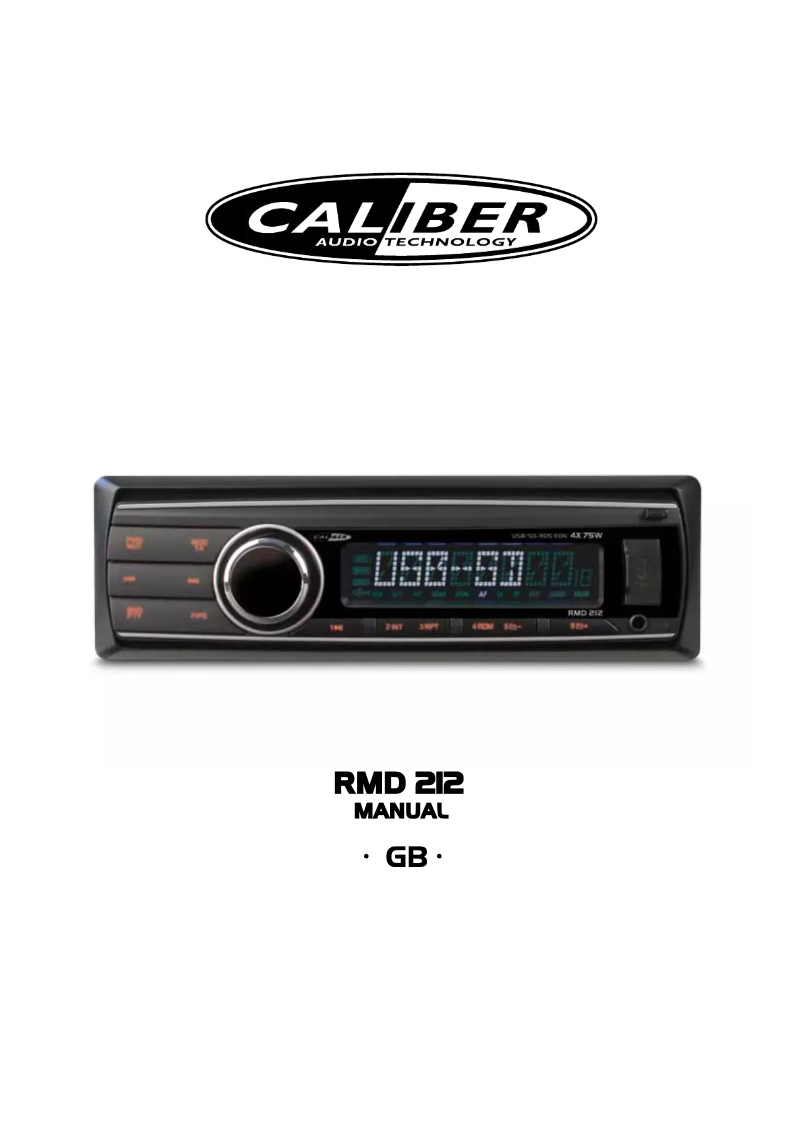 Page 1 de la notice Manuel utilisateur Caliber RMD 212