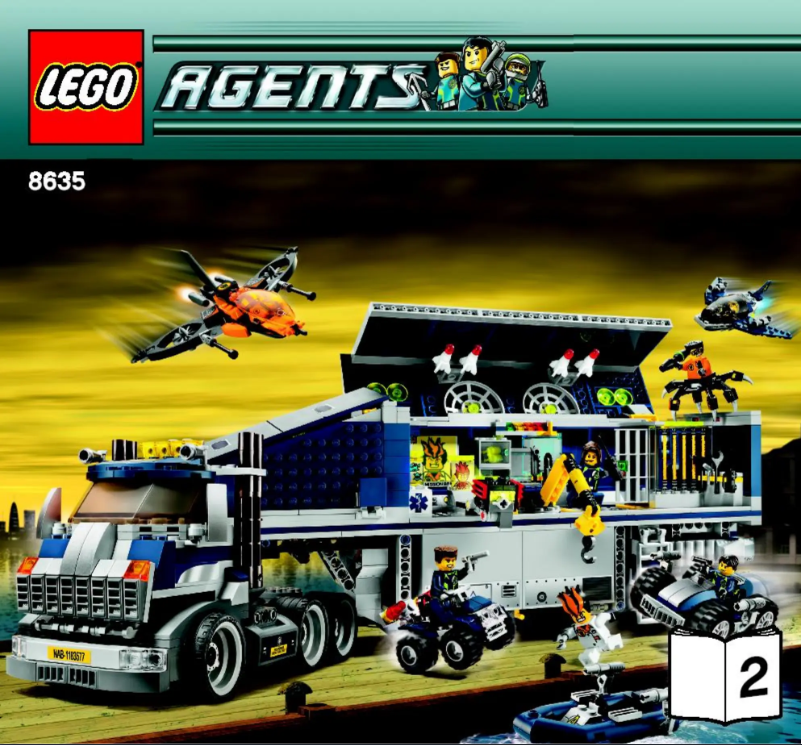 Page 1 de la notice Manuel utilisateur Lego Agents 8635