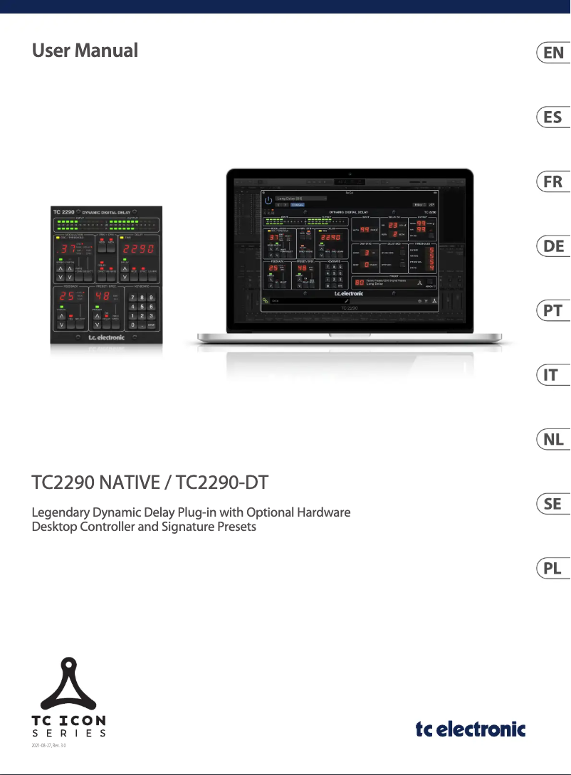 Image de la première page du manuel de l'appareil TC2290-DT