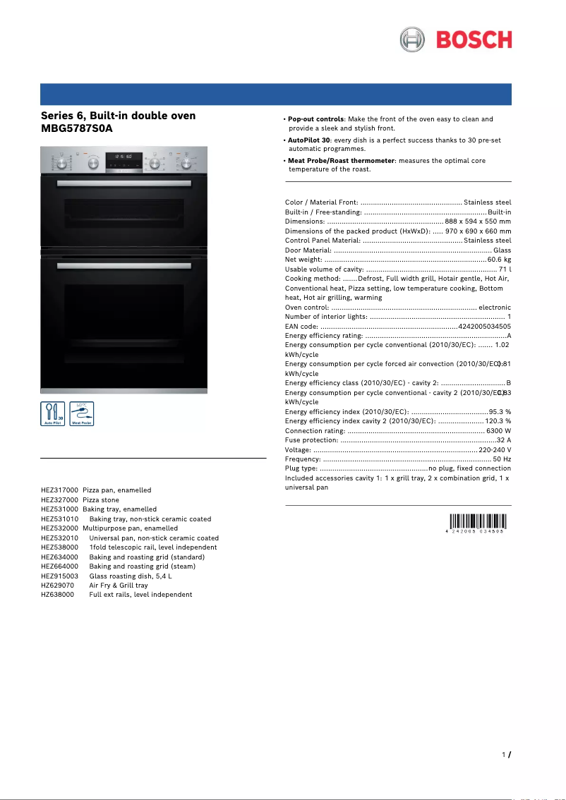 Imagen de la primera página del manual del dispositivo MBG5787S0A