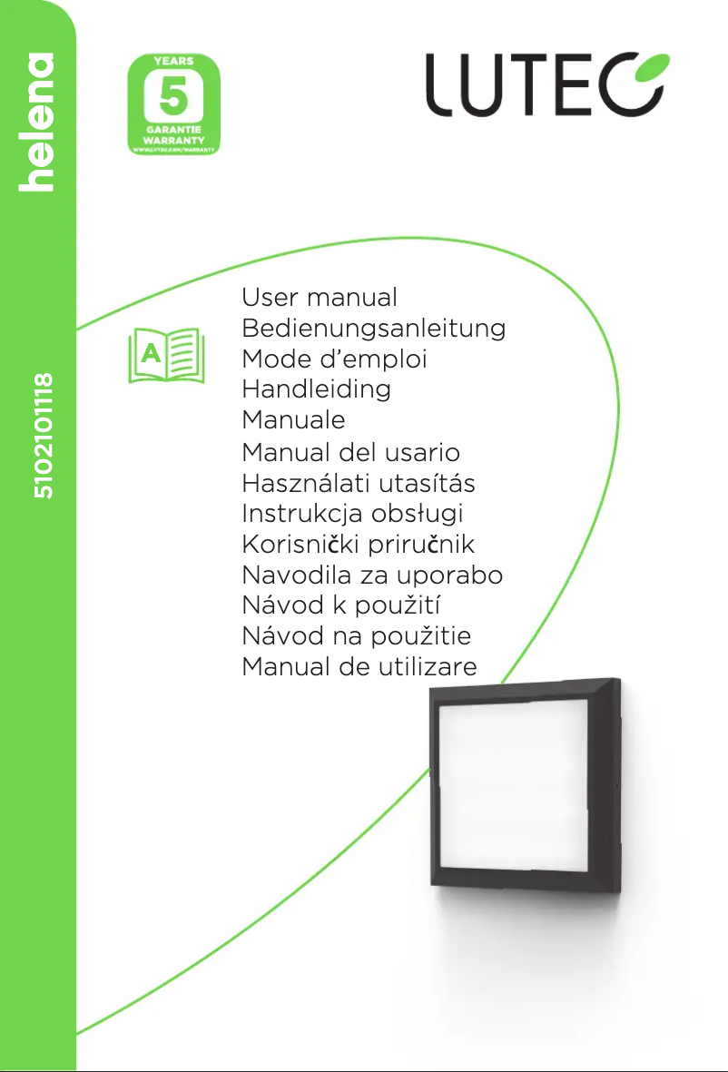 Page 1 de la notice Manuel utilisateur Lutec Helena